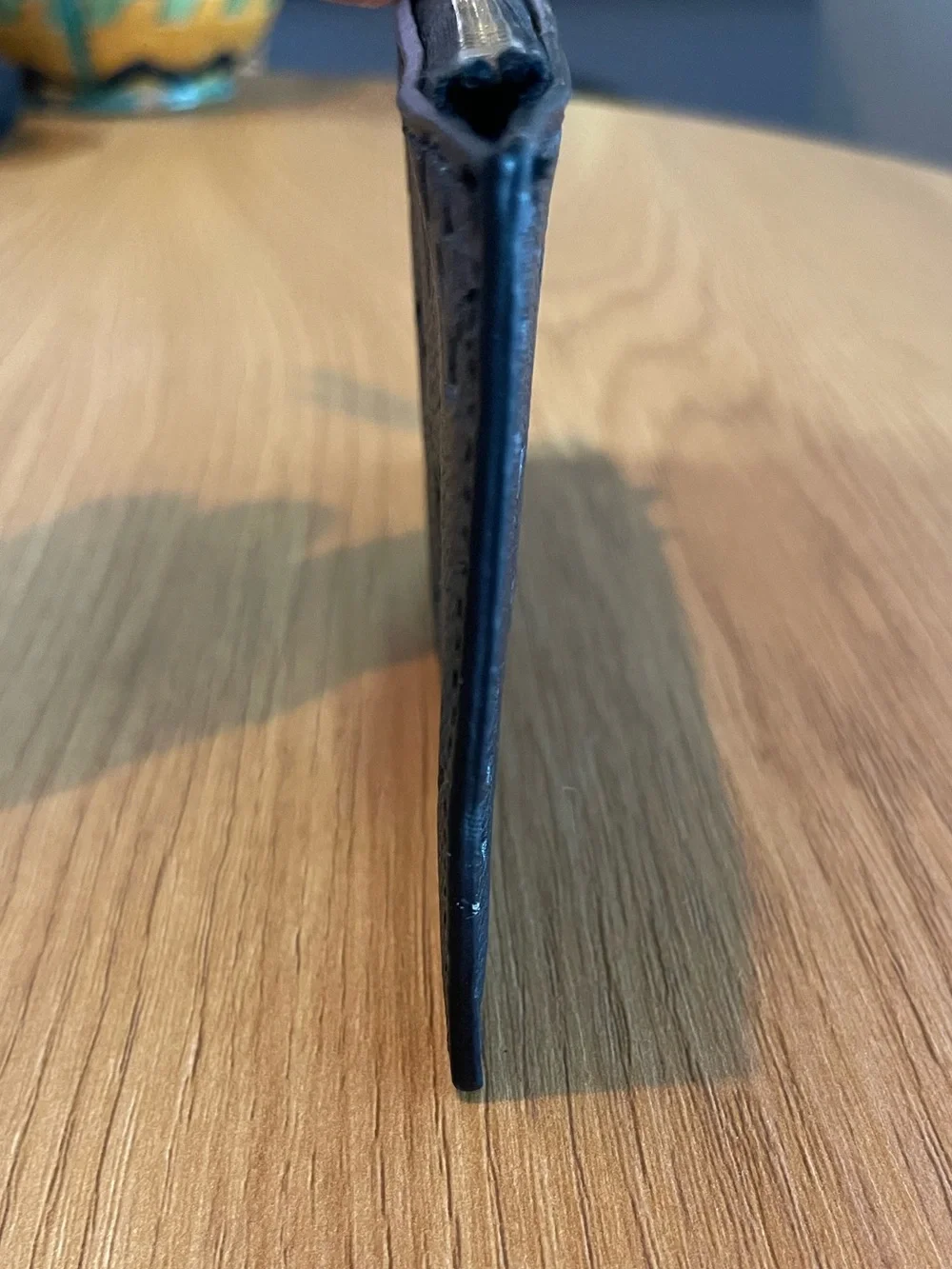 Louis Vuitton Black Embossed Monogram Zip Insert Wallet